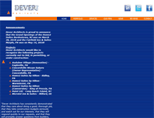 Tablet Screenshot of deverarchitects.com